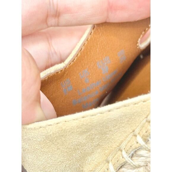 Franco Sarto Sandals Women’s Espadrilles Size 9 in‎ Sand Open Toe Wedges - Picture 7 of 10